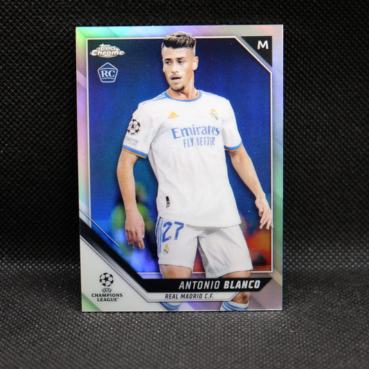 2021-22 Antonio Blanco Topps Chrome UEFA UCL #154 Refractor RC