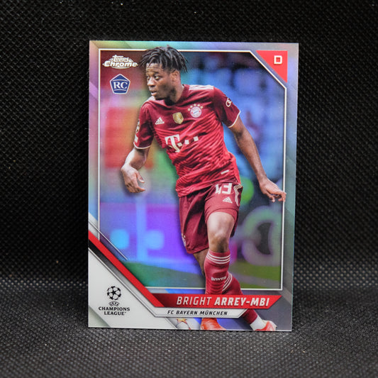 2021-22 Bright Arrey-Mbi Topps Chrome UEFA UCL #132 Refractor RC