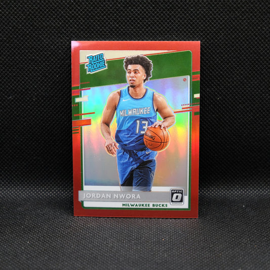 2020-21 Jordan Nwora Donruss Optic Rated Rookie /99 Red Prizm #189