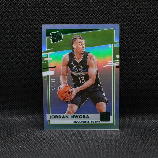 2020-21 Jordan Nwora Donruss Clearly Rated Rookie /25 #92