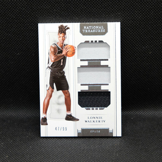 2018-19 Lonnie Walker IV National Treasures Rookie Triple Patch /99 RT-LW4