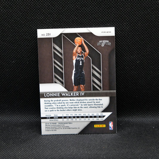 2018-19 Lonnie Walker IV Prizm #251 RC Red White Blue Prizm