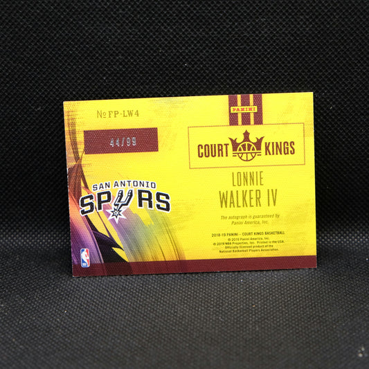 2018-19 Lonnie Walker IV Court Kings Fresh Paint FP-LW4 Rookie Autograph /99