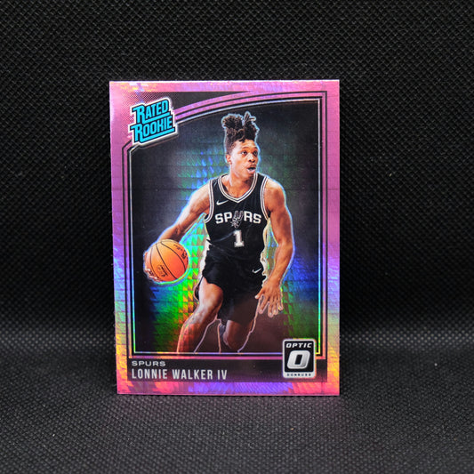 2018-19 Lonnie Walker IV Rated Rookie Hyper Pink Prizm Rookie Card