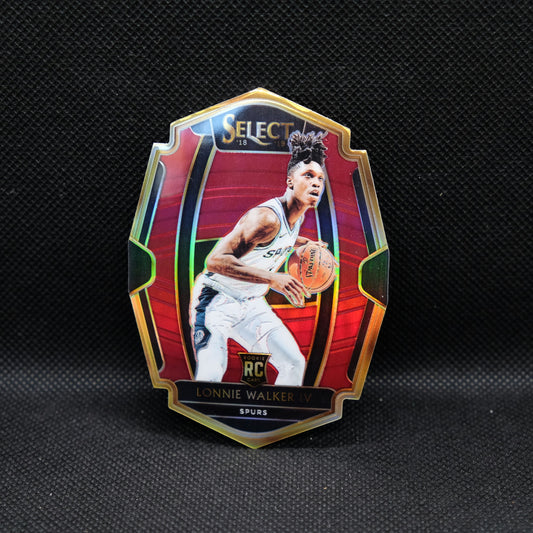2018-19 Lonnie Walker IV Select /175 Maroon Die Cut Prizm Rookie Card #174