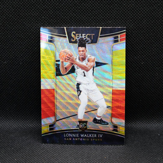 2018-19 Lonnie Walker IV Select #77 Concourse Tri Color Rookie Card