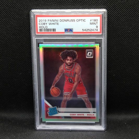 2019-20 Coby White Donruss Optic Rated Rookie Silver RC PSA 9 MINT
