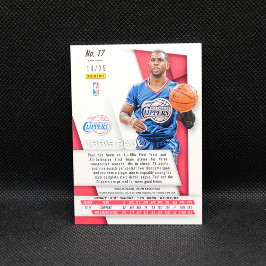 2014-15 Chris Paul Prizm #17 Green Mojo Prizm /25