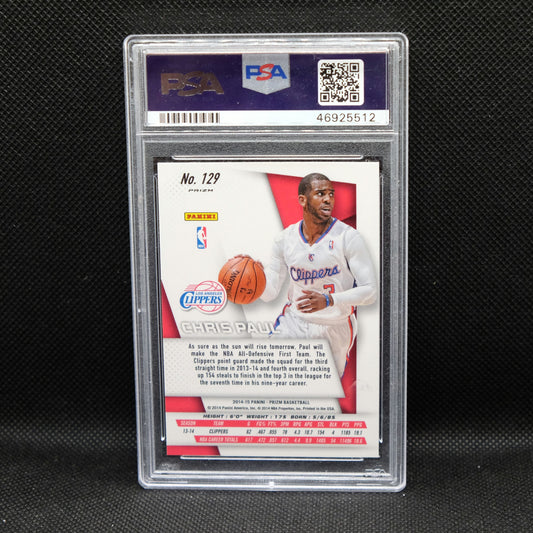 2014-15 Chris Paul Prizm #129 Silver Prizm PSA 9 MINT