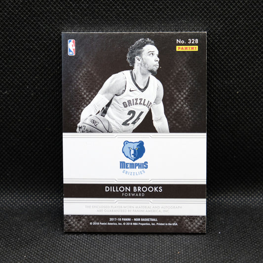 2017-18 Dillon Brooks Noir Rookie Patch Auto /99