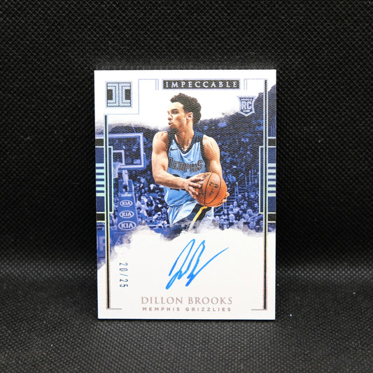 2017-18 Dillon Brooks Impeccable Rookie Signature 20/99