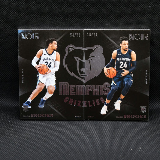 2017-18 Dillon Brooks Noir Home & Away Rookie Card Set /79
