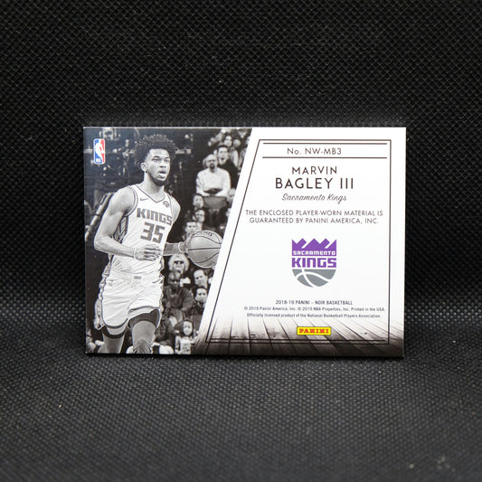 2018-19 Marving Bagley III Noir New Wave Jersey Rookie Card 98/99