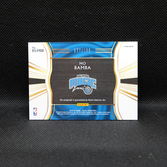 2018-19 Mo Bamba Select Rookie Signatures /199 Silver Prizm