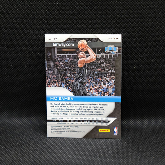 2018-19 Mo Bamba Select Mosaic #77 Blue Prizm RC