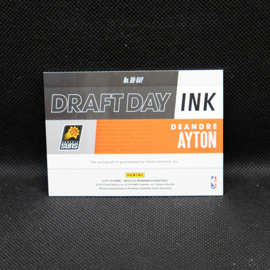 2018-19 DeAndre Ayton Absolute Draft Day Ink /125 Rookie Autograph