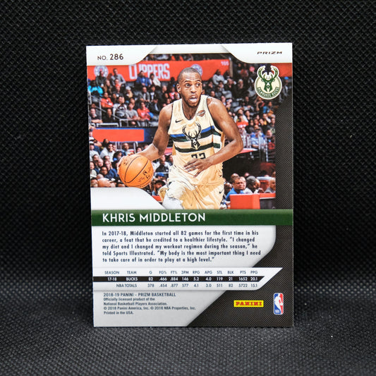 2018-19 Khris Middleton Prizm #286 Tiger Prizm