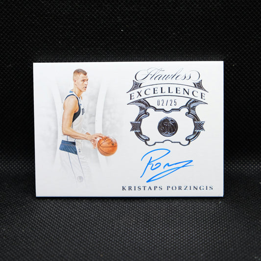 2018-19 Flawless Kristaps Porzingis Excellence 2/25 Auto