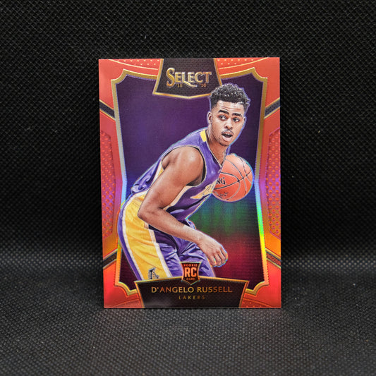 2015-16 D'Angelo Russell Select #62 Red Prizm /149 Rookie Card