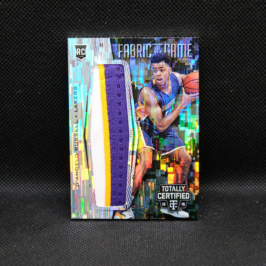 2015-16 D'Angelo Russell Totally Certified Fabric of the Game /25 Rookie Patch