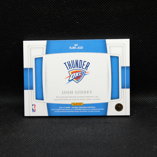 2021-22 Josh Giddey Rookie Jumbo Materials RJM-JGD /99 Rookie Patch