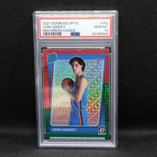 2021-22 Josh Giddey Donruss Optic Red/Green Choice Rated Rookie #152