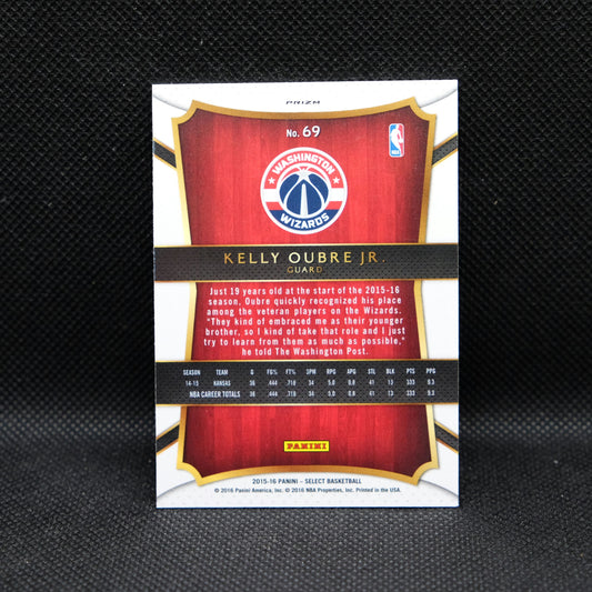 2015-16 Kelly Oubre Jr. Select #69 Tri Color Prizm Rookie Card