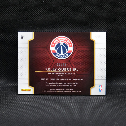 2015-16 Kelly Oubre Jr. Select #11 Rookie Jersey Purple Prizm /99