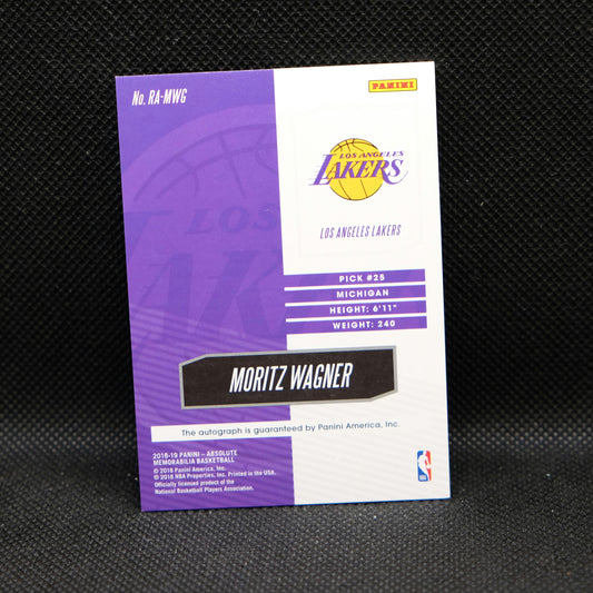 2018-19 Moritz Wagner Absolute RA-MWG Rookie Autographs /125