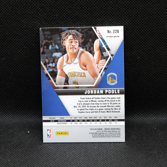 2019-20 Jordan Pool Mosaic Choice Red Green Prizm Rookie Card #228