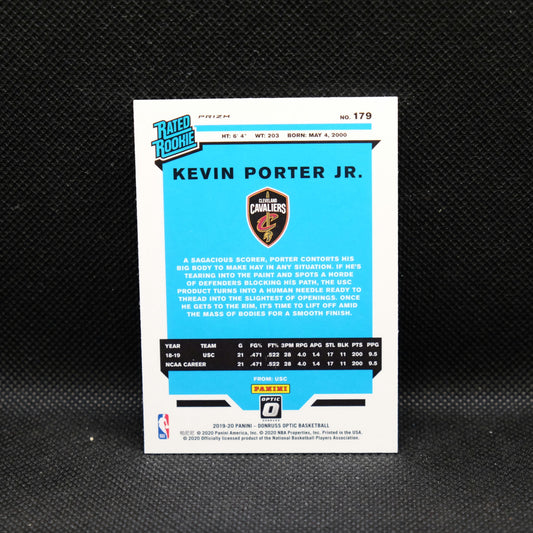 2019-20 Kevin Porter Jr Donruss Optic #179 Rated Rookie Silver Holo Prizm