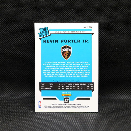 2019-20 Kevin Porter Jr Donruss Optic #179 Rated Rookie Autograph