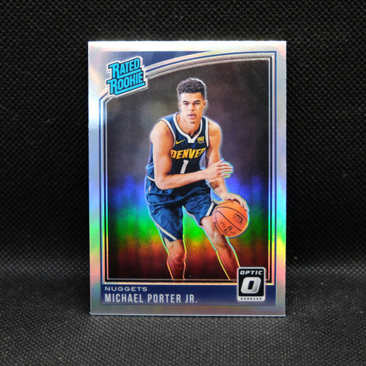 2018-19 Michael Porter Jr. Donruss Optic Silver Holo Rated Rookie #182