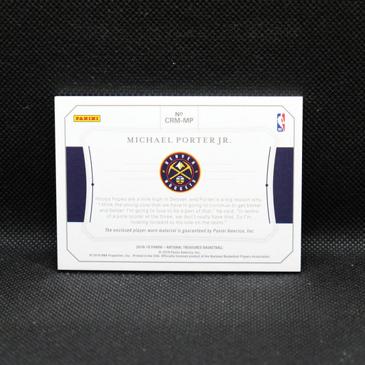 2018-19 Michael Porter Jr. National Treasures Colossal Rookie Card CRM-MP /99