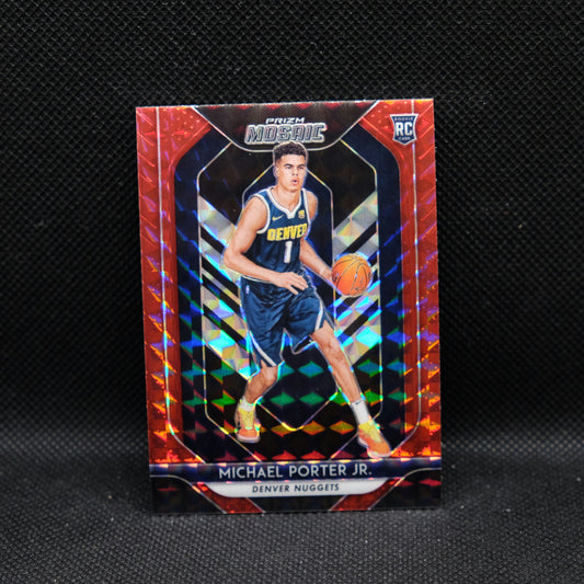 2018-19 Michael Porter Jr. Mosaic #73 Red Mosaic Prizm Rookie Card