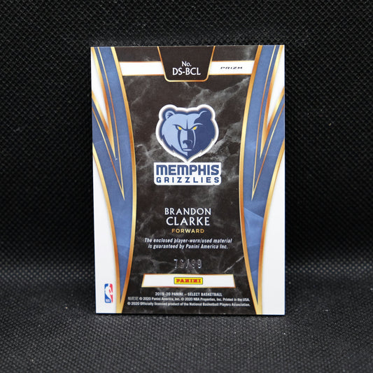 2019-20 Brandon Clarke Select Draft Selections DS-BCL Purple Prizm RC /99
