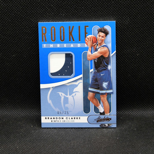 2019-20 Brandon Clarke Absolute Rookie Threads /25 RT-BCL