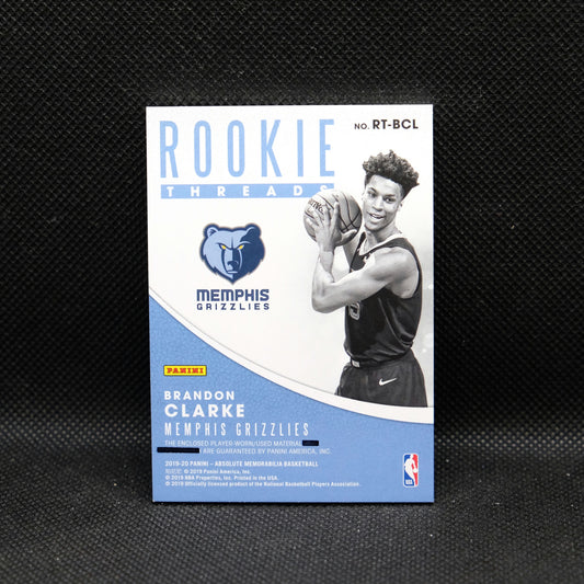 2019-20 Brandon Clarke Absolute Rookie Threads /25 RT-BCL
