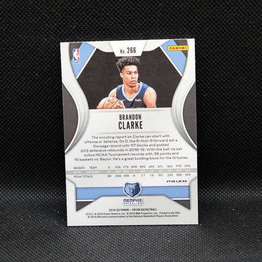 2019-20 Brandon Clarke Prizm #266 Purple Wave Prizm RC
