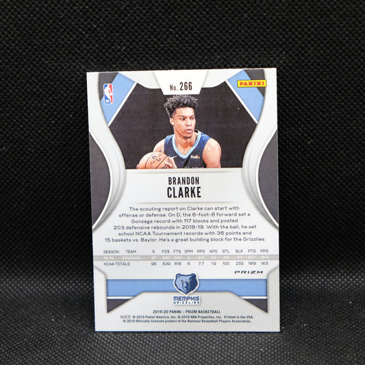 2019-20 Brandon Clarke Prizm #266 Green Prizm RC