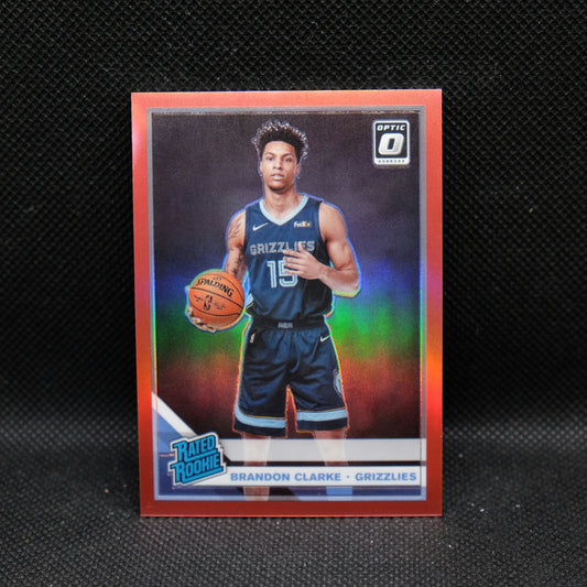2019-20 Brandon Clarke Donruss Optic Rated Rookie Red Prizm /99