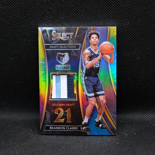 2019-20 Brandon Clarke Select Draft Selections DS-BCL Tye Dye Prizm RC /25