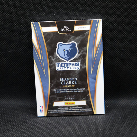 2019-20 Brandon Clarke Select Draft Selections DS-BCL Tye Dye Prizm RC /25