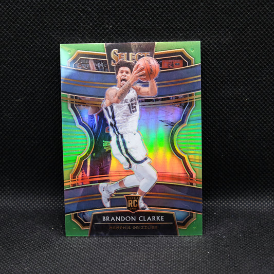 2019-20 Brandon Clarke Select #76 Concourse Green Prizm RC /75