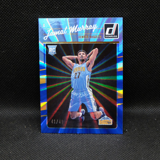 2016-17 Jamal Murray Donruss #157 Blue/Yellow Laser Rookie Card /49