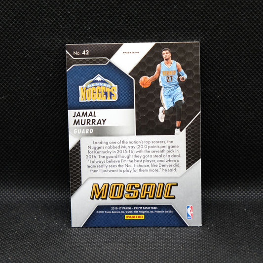 2016-17 Jamal Murray Prizm Mosaic #42 Red Mosaic Prizm Rookie Card