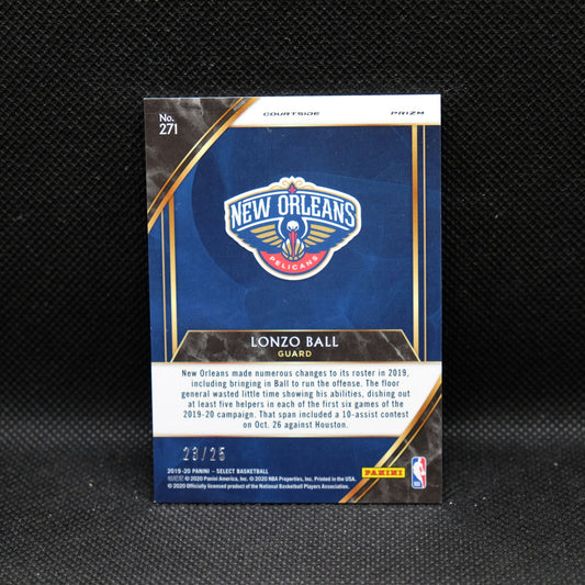 2019-20 Lonzo Ball Select Courtside Tie Dye Prizm /25
