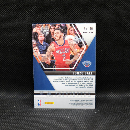 2019-20 Lonzo Ball Mosaic #166 Genesis Prizm