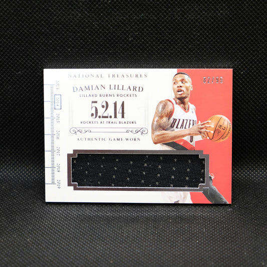 2014-15 Damian Lillard National Treasures Timeline T-DL /99