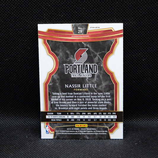 2019-20 Nassir Little Select #29 Silver Scope Prizm